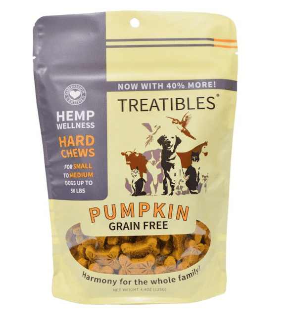 Treatibles Small Pumpkin Grain Free Hard Chews