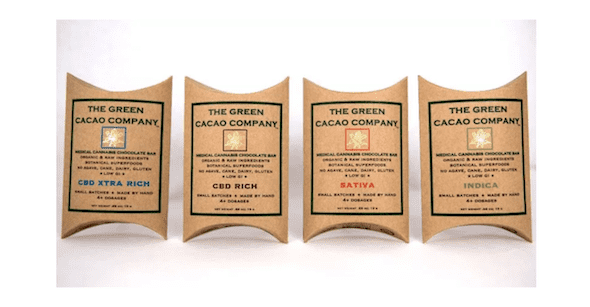 The Green Cacao Company Cannabis-Infused Chocolate Bar