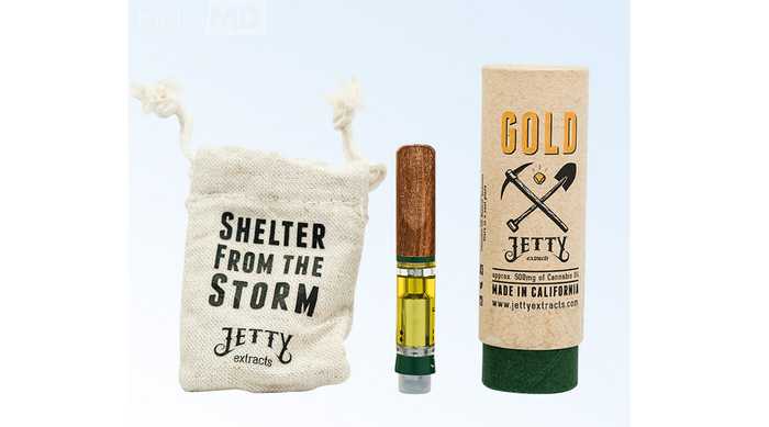 Jetty Gold vape cartridge, sativa